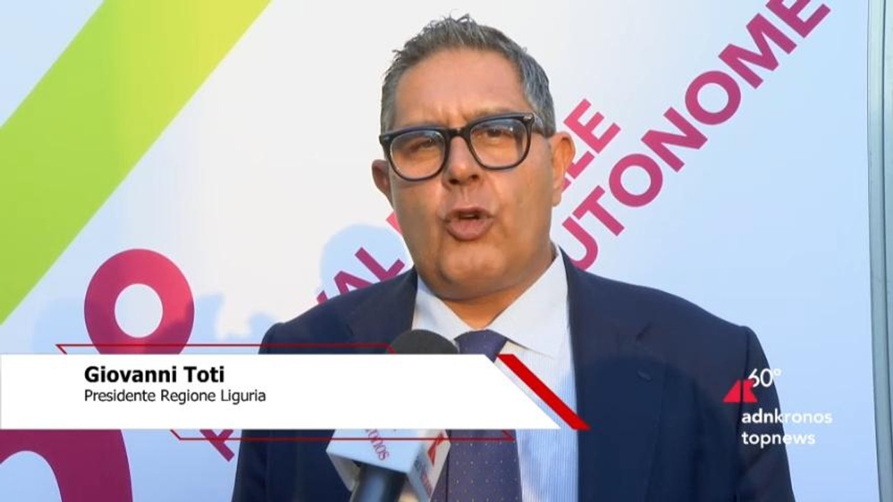 Festa delle Regioni, Toti (Pres. Liguria): "Qui si fa l'Italia del futuro"