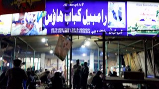 Rambil Kabab House - Pakistani Street Food Taru Jabba - Rambil Chapli Kabab - Taru Chapli Kabab