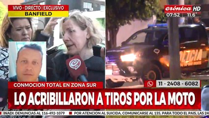 Crimen del comisario: habla la vecina que vio todo