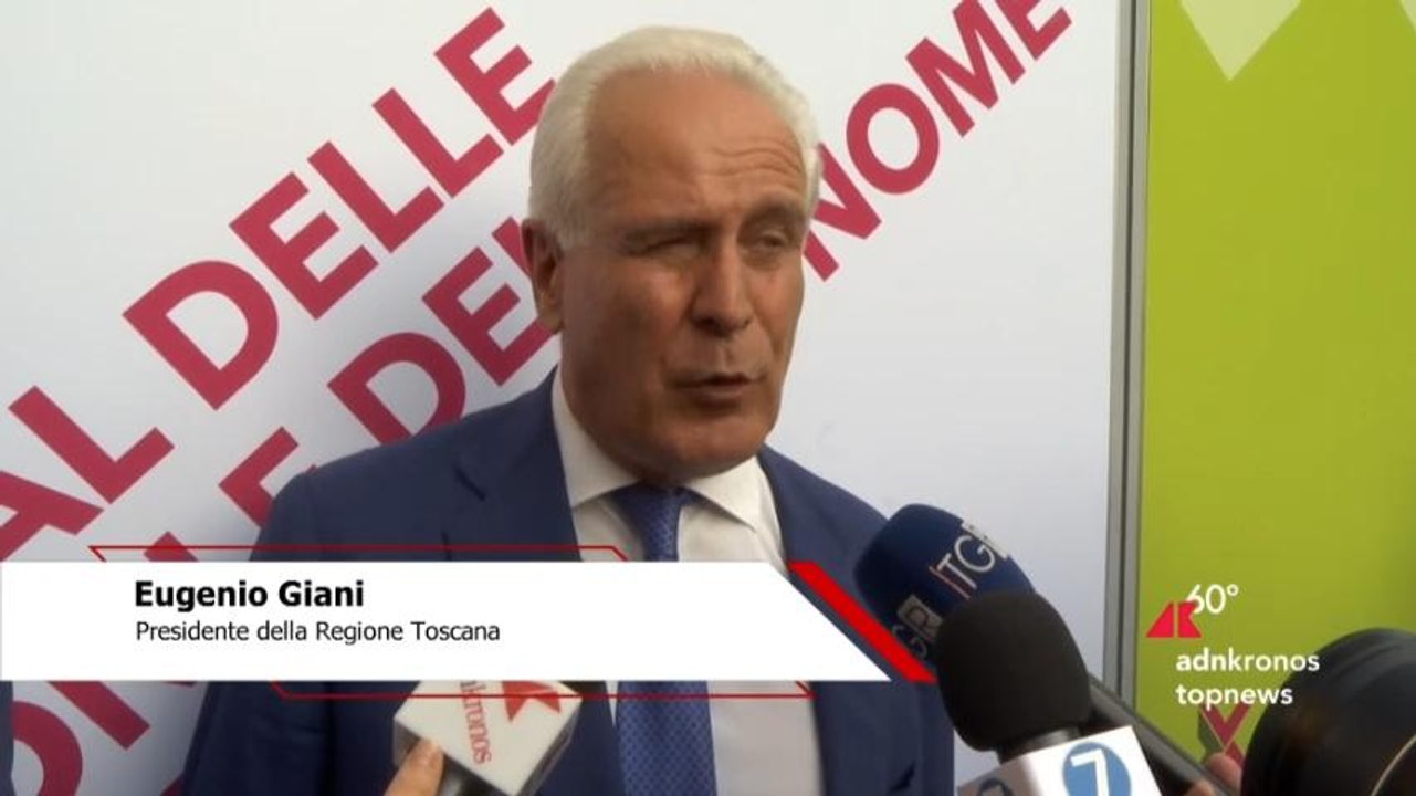 L’Italia delle Regioni, Giani (Pres. Toscana): "Sanità e cultura vengono al primo posto"