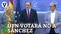 UPN traslada al rey el no a una investidura de Sánchez con Otegi, Puigdemont y Junqueras