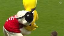 Nantes’ mascot stretchered off football pitch after being tackled by Rennes rival