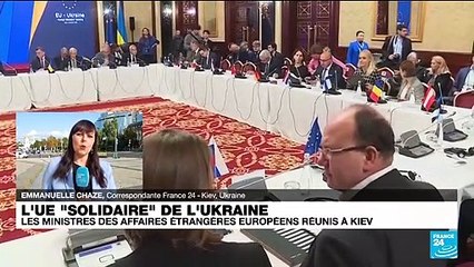 Ukraine : les ministres européens promettent un "soutien durable" lors d'une rencontre à Kiev