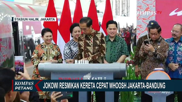 Resmikan Kereta Cepat Jakarta-Bandung di Stasiun Halim, Ini Pesan Jokowi!