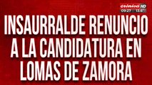 Renunció Insaurralde a la candidatura de Lomas