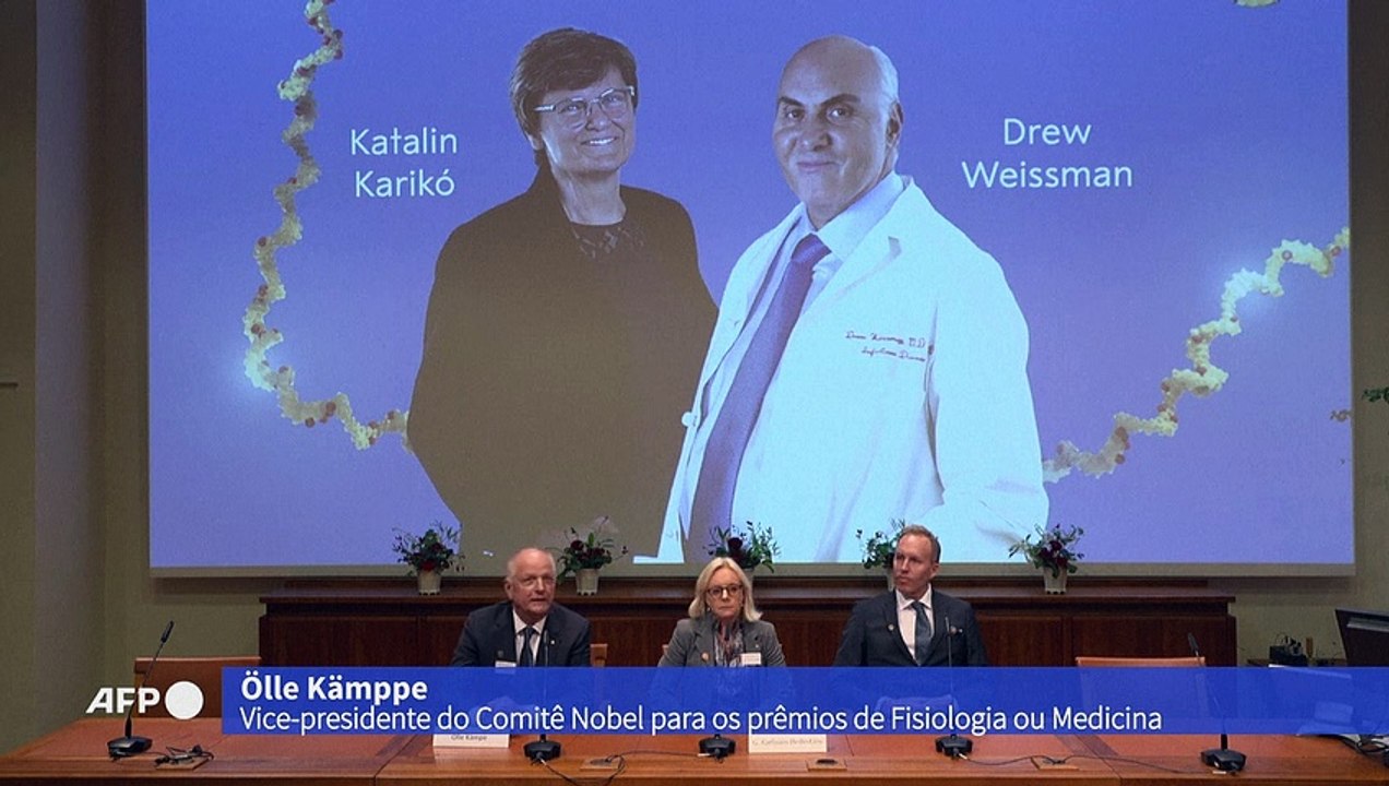 Nobel de Medicina para pioneiros das vacinas de RNA mensageiro contra a covid