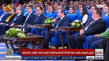 السيسي: الجمعيات الأهلية بيقوموا بدور كبير وهما اقدر مننا في ممارستهم مع المجتمع
