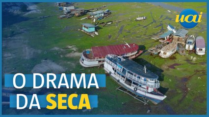 Seca perturba a vida dos moradores do Amazonas