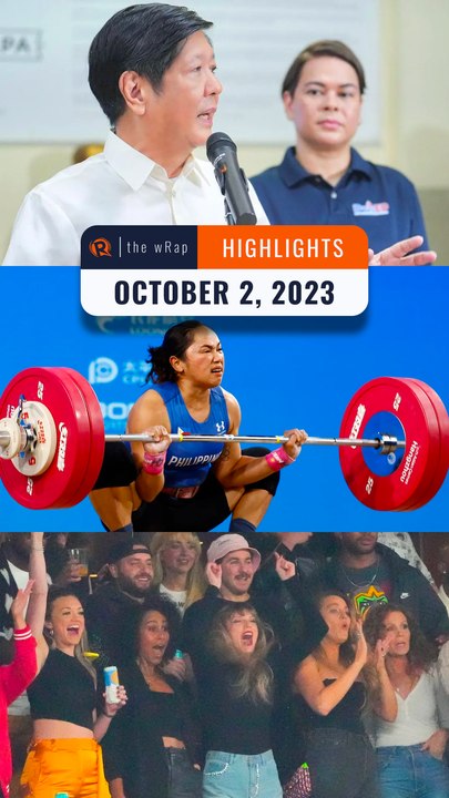 Rappler's highlights: Marcos & Duterte, Hidilyn Diaz, Gilas Pilipinas, Taylor Swift  | The wRap | October 2, 2023