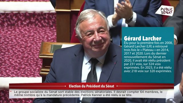 Gérard Larcher réélu président du Sénat