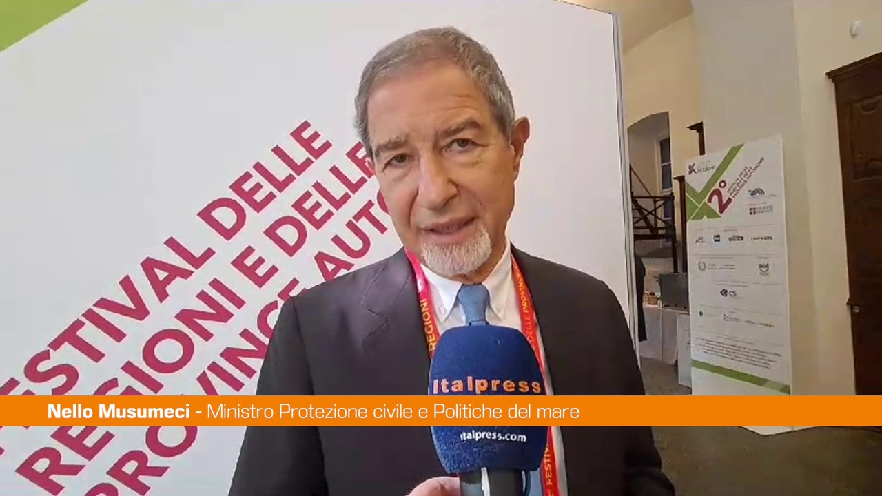 Musumeci "Priorità sicurezza dei territori, al fianco delle Regioni"