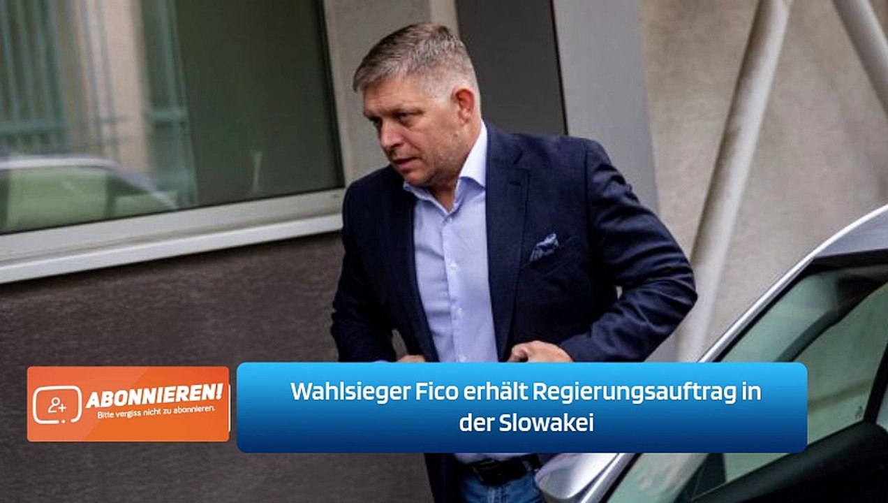 Wahlsieger Fico erhält Regierungsauftrag in der Slowakei