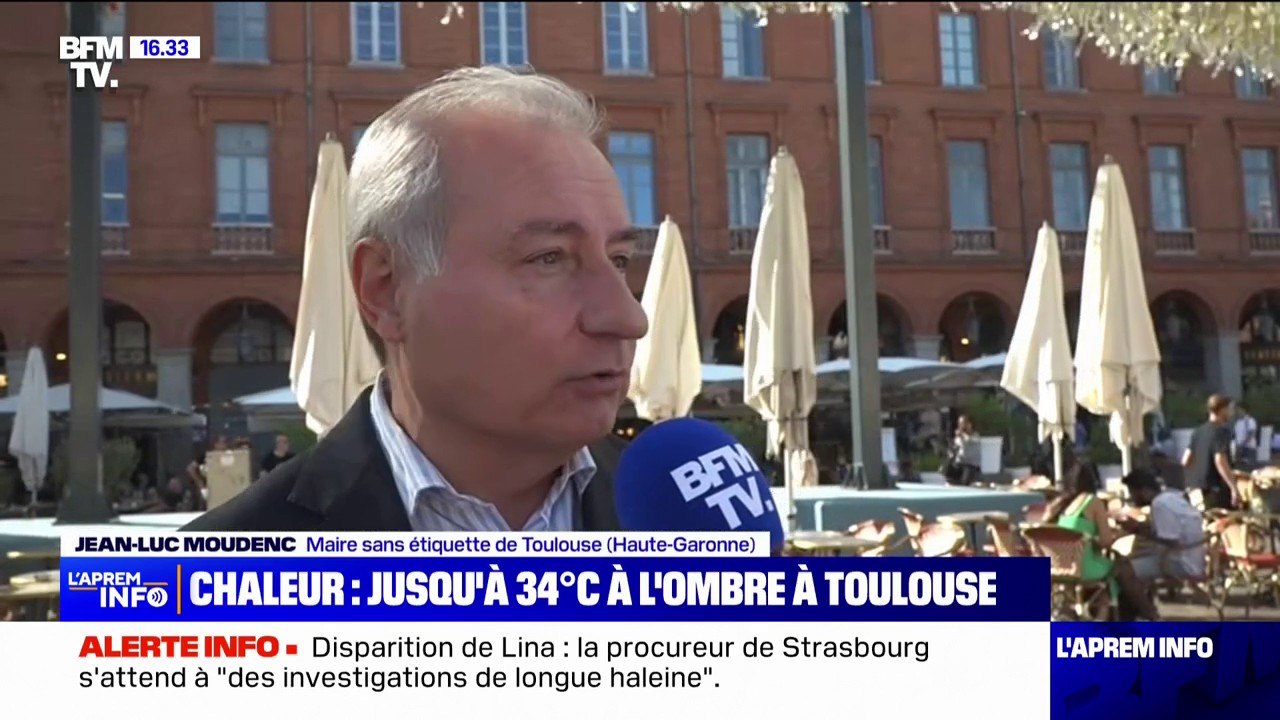 "On n'a pas attendu la canicule de l'été 2022 pour agir": Le maire de Toulouse, Jean-Luc Moudenc, présente les aménagements mis en place dans sa ville pour faire face aux fortes chaleurs