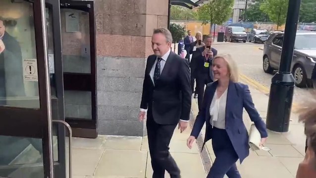 Liz Truss heckled as she arrives for Tory conference: ‘Are you here to cause trouble?’