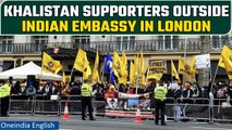 Canada vs India: Khalistan supporters protest outside Indian High Commission in UK | Oneindia News