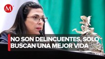 Presidenta de la Cámara de Diputados llama a no criminalizar la migración