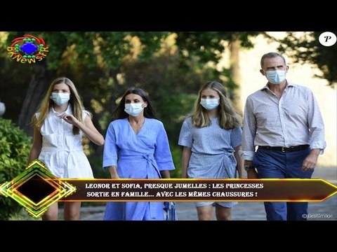 Leonor et Sofia, presque jumelles : les princesses sortie en famille... avec les mêmes chaussures !