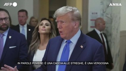 Trump: "Il procuratore e' corrotto, contro di me una caccia alle streghe"