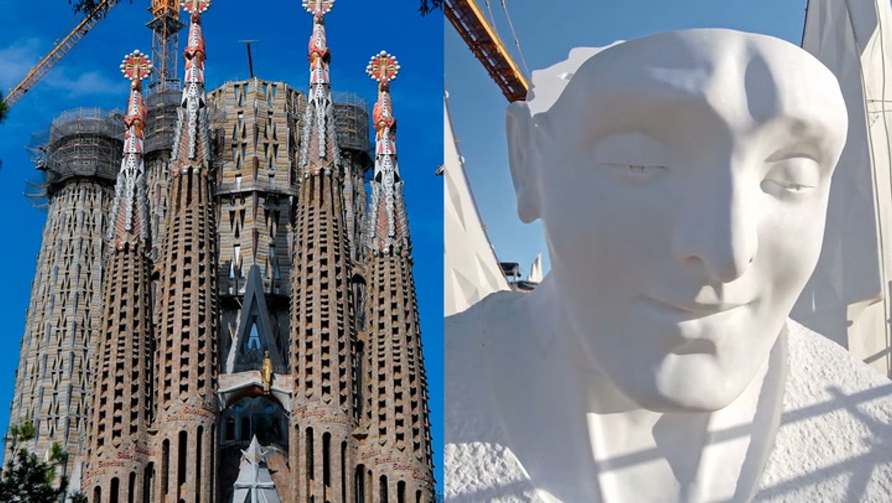 Sculptures on Sagrada Familia’s four towers completed more than 140 years after construction began