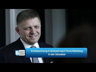 Enttäuschung in Brüssel nach Ficos Wahlsieg in der Slowakei