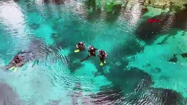 Un nettoyage sous-marin a été effectué au lac Gökpınar à Sivas