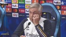 Se la tiran a Ancelotti con el bajón de Rodrygo y se saca esta genialidad: toda la sala a carcajadas