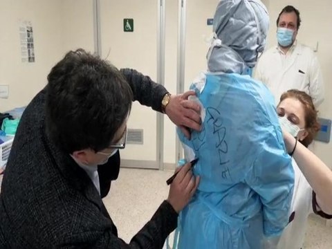 Coronavirus, D'Amato al San Filippo Neri: «Grazie di cuore»
