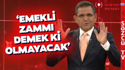 Erdoğan'ın Emekli Zammı Yanıtına Fatih Portakal'dan Çarpıcı Yorum!
