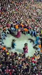 Crowd Enjoying La Patum Festivities in Berga, Catalonia