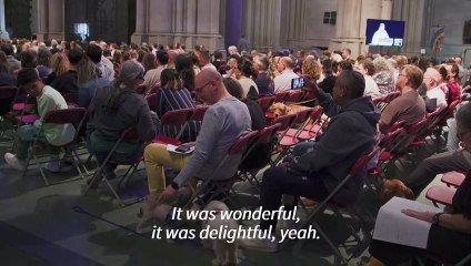 Parade of pets pack New York cathedral for blessing