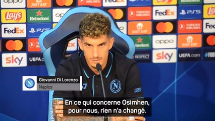 Di Lorenzo défend Osimhen : "Pour nous, rien n'a changé"