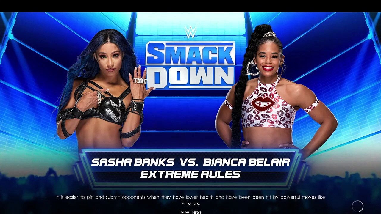 WWE Sasha Banks vs Bianca Belair WrestleMania Revenge Match
