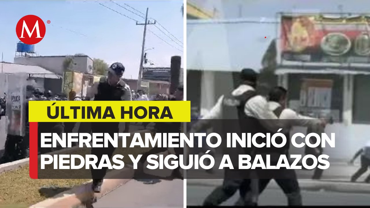 Reportan enfrentamiento entre policías y civiles en Edomex