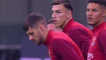 Benfica train at San Siro ahead of Champions League clash with Inter Milan