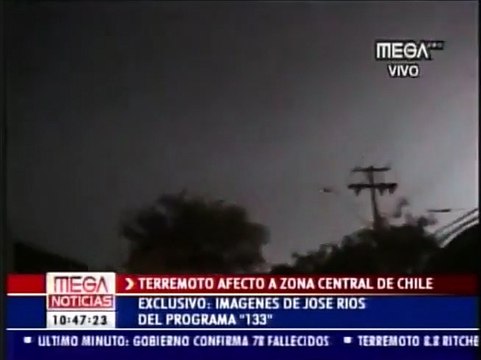 a segundos Terremoto Chile 2010 Mega Programa (Versión Rápida)