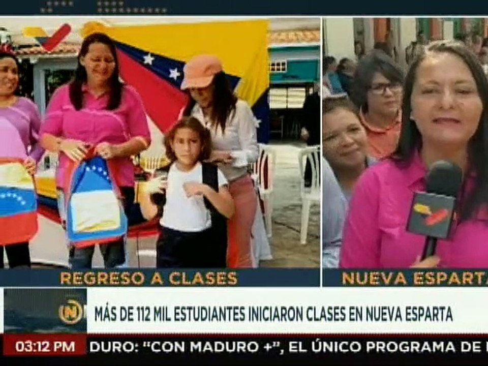 Más de 112 mil estudiantes inician clases en las 348 instituciones educativas del edo. Nueva Esparta