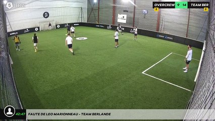 Faute de LEO MARIONNEAU - TEAM BERLANDE