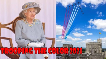 Queen Elizabeth II Celebrates Trooping the Colour Without the Royal Family