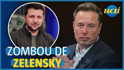 Ucrânia 'se indigna' com Elon Musk por zombar de Zelensky