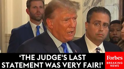 BREAKING NEWS: Shock Ending To Day One Of Trump's NYC Trial When He Announces Judge Says 80% Of Case Is 'Over'