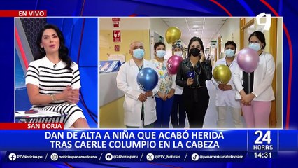 ¡Buenas noticias! dan de alta a niña que terminó herida tras caerle columpio en la cabeza