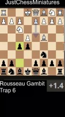 Rousseau Gambit. Trap 6