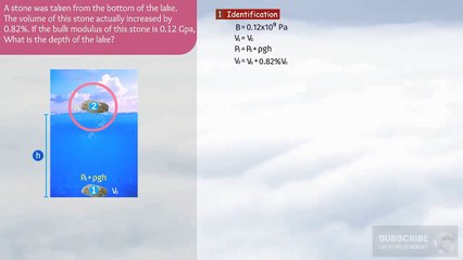 Calculating the depth of the lake uses the bulk modulus concept |  11th Class Physics