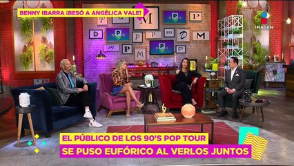 ¡Las reacciones al BESO entre Angélica Vale y Benny Ibarra!
