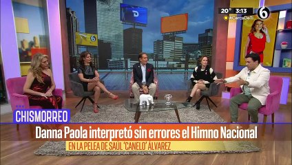 Danna Paola interpreta sin errores el himno nacional en pelea del 'Canelo' Álvarez