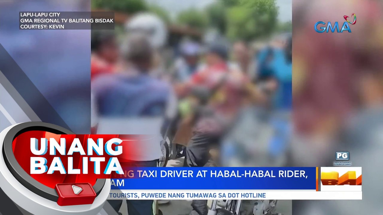 Suntukan ng taxi driver at habal-habal rider, nahuli-cam | UB - video ...