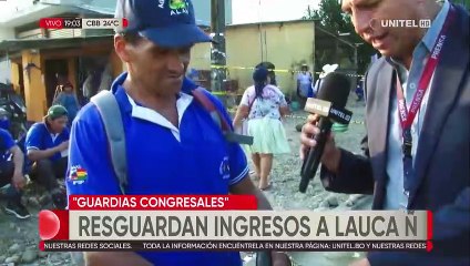‘Guardias congresales’ usan toletes para resguardar congreso del MAS en Lauca Ñ
