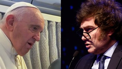 "Estoy arrepentido por eso": Javier Milei se retracta por haber lanzado injurias sobre el papa Francisco