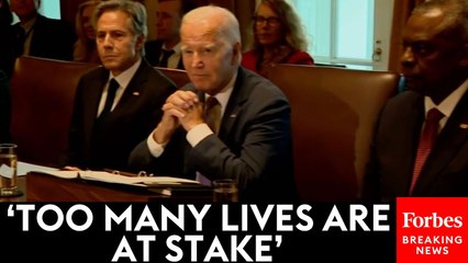 President Biden Demands Continued Support For Ukraine At Cabinet Meeting Following Almost-Shutdown