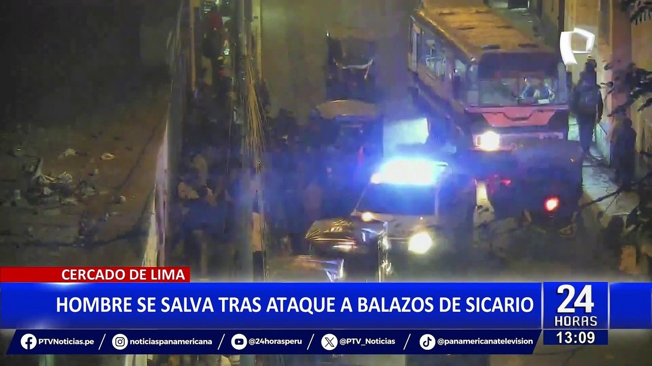Hombre sobrevive a cinco disparos de sicario: cámaras registraron el ataque